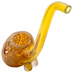 Shop LA Pipes Compact "Flaco" Color-Changing Glass Sherlock Pipe in australian
