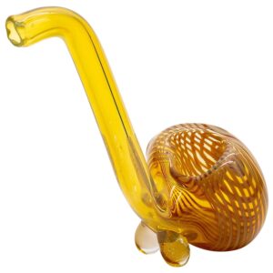 Shop LA Pipes Compact "Flaco" Color-Changing Glass Sherlock Pipe in australian