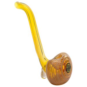 Shop LA Pipes Compact "Flaco" Color-Changing Glass Sherlock Pipe in australian