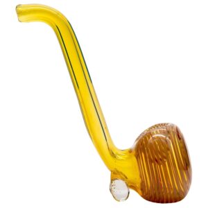 Shop LA Pipes Compact "Flaco" Color-Changing Glass Sherlock Pipe in australian