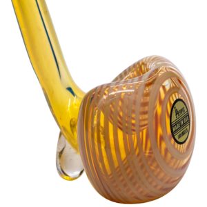 Shop LA Pipes Compact "Flaco" Color-Changing Glass Sherlock Pipe in australian