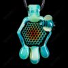 Shop #1 Small Color Honeycomb Drip Pendant by Joe P Glass in australian