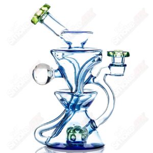 Shop #4 Faceted Two & Through Full-Size Recycler w/ Opal by Captn Chronic in australian