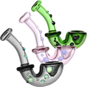 Shop Orb Parade Mini Glass Sherlock Pipe | 3.5" | Assorted Colors | 4ct Bundle in australian