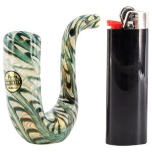 Shop LA Pipes Compact Sherlock Hand Pipe - Fumed & Color Wrapped in australian