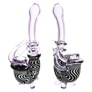 Shop Psychedelic B&W Waves Stand-Up Sherlock Pipe in australian