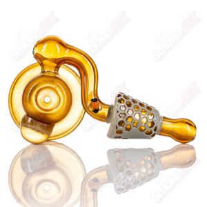 Shop Sitting Honeycomb Dry Pipe Joe P Glass in australian