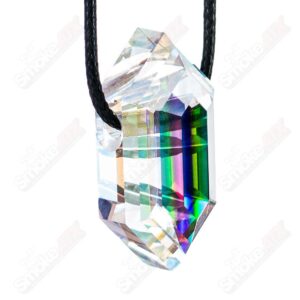 Shop Dichro Diamond Faceted Pendant by Fatal Facets in australian