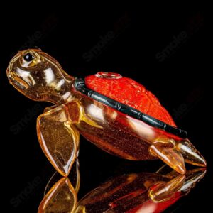 Shop Orange Dichro Honu Sea Turle Rig Turtle Time Glass in australian