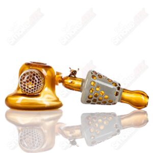 Shop Sitting Honeycomb Dry Pipe Joe P Glass in australian