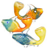 Shop Standing Tropical Fish Glass Sherlock - The Fish Bone in australian