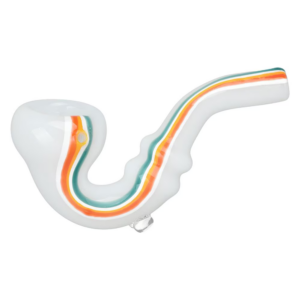 Shop Striped Glass Sherlock Pipe | 5" | Assorted Colors | 10ct Bundle in australian