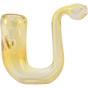 Shop LA Pipes Calabash Silver Fumed Glass Sherlock Hand Pipe in australian