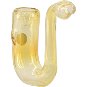 Shop LA Pipes Calabash Silver Fumed Glass Sherlock Hand Pipe in australian