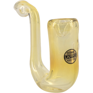 Shop LA Pipes Calabash Silver Fumed Glass Sherlock Hand Pipe in australian