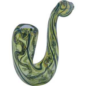 Shop LA Pipes Elegant 4" Color-Changing Sherlock Glass Pipe in australian