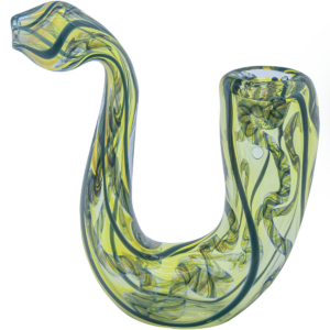 Shop LA Pipes Elegant 4" Color-Changing Sherlock Glass Pipe in australian