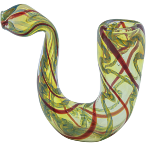 Shop LA Pipes Elegant 4" Color-Changing Sherlock Glass Pipe in australian