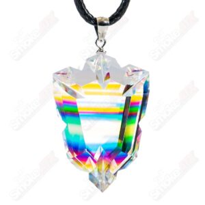 Shop Dichro Arrow Head Faceted Pendant by Fatal Facets in australian