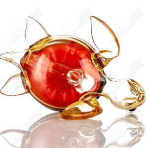 Shop Orange Dichro Honu Sea Turle Rig Turtle Time Glass in australian