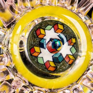 Shop Mini Rig (Pink/Lemon Drop) Freeek Glass in australian