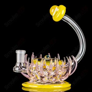Shop Mini Rig (Pink/Lemon Drop) Freeek Glass in australian