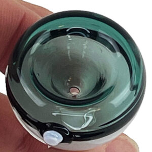 Shop Teal Poke Ball Glass Bong Bowl - 14mm in australian
