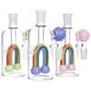 Shop Pulsar Rainbow Connection Glass Ash Catcher - 5" / 14mm M / 90D / Colors Vary in australian