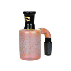 Shop Pulsar Inside Print Glass Dry Ash Catcher | 14mm |90 Degree | THC Blueprint in australian