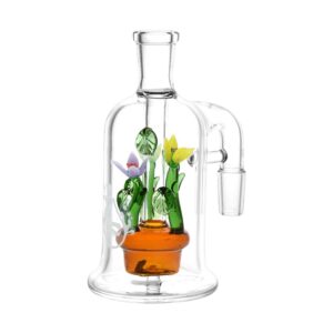 Shop Pulsar Wild Flowers Glass Ash Catcher - 5" / 14mm / 90D in australian