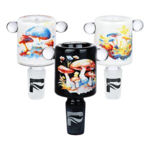 Shop Pulsar Inside Print Shrooms Herb Slide - 14mm M / 9ct in australian