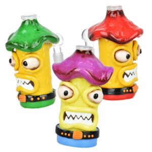 Shop Shroom Monster Glass & Enamel Ash Catcher - 4.75" / 14mm M / 90D / Colors Vary in australian