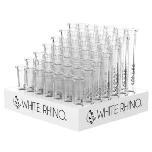 Shop White Rhino Glass Downstems- 19/14mm / Asst Sizes - 49PC DISP in australian