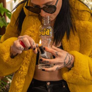 Shop Bud Bottle Bong 23cm in australian