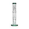 Shop Bud Straight Tube Matrix Percolator Bong 35cm - Teal in australian