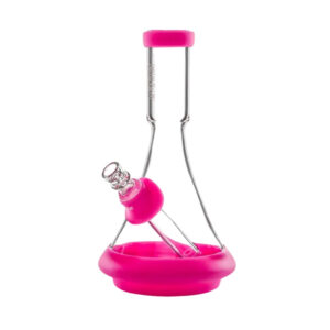 Shop GRAV Deco Silicone Beaker Bong 24cm - Toxic Pink in australian