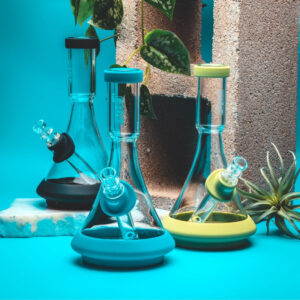 Shop GRAV Deco Silicone Beaker Bong 24cm - Toxic Pink in australian