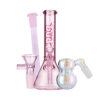 Shop Pink Bud Beaker Bong Bundle - Medium in australian