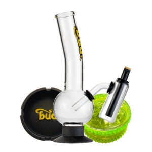 Shop Bud Double Chamber Bubble Bong Bundle in australian