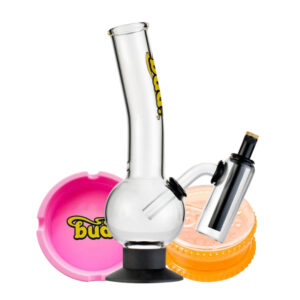 Shop Bud Double Chamber Bubble Bong Bundle in australian