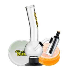 Shop Bud Double Chamber Bubble Bong Bundle in australian