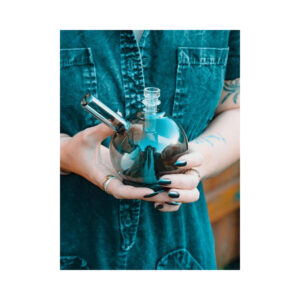 Shop GRAV Globe Bubbler Bong 11cm - Smoke in australian