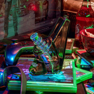 Shop GRAV Wedge Bubbler Bong 12cm - Smoke in australian