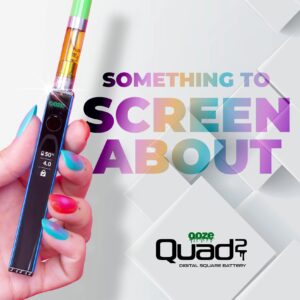 Shop Ooze Quad 2 - 500 mAh Square Vape Battery in australian