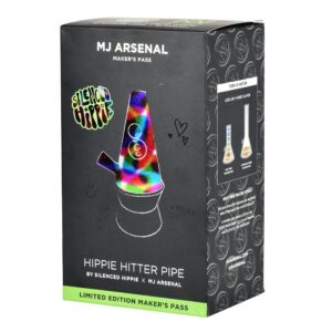 Shop MJ Arsenal Hippie Hitter Glass Bong - 8.75" / 14mm F / LED in australian