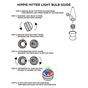 Shop MJ Arsenal Hippie Hitter Glass Bong - 8.75" / 14mm F / LED in australian