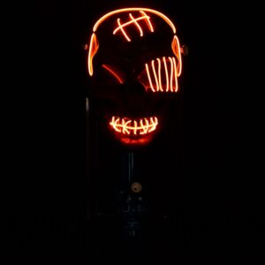 Shop Scary Skull Light Up Gas Mask & Acrylic Water Pipe - 8" in australian