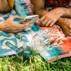 Shop GRAV Globe Bubbler Bong 11cm - Smoke in australian