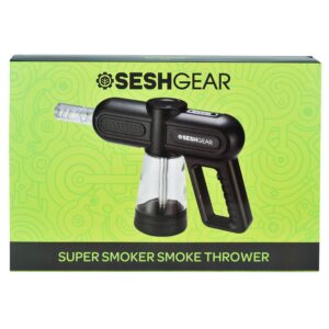 Shop SeshGear Super Smoker Smoke Thrower Bong - 1500mAh / Black in australian