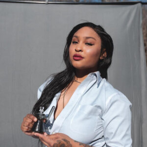 Shop GRAV Hourglass Pocket Bubbler Bong 12cm - Smoke in australian